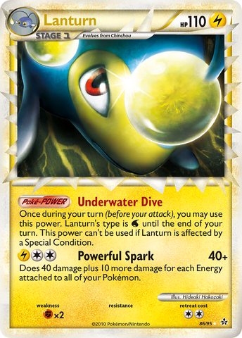 Lanturn (86/95) [HeartGold & SoulSilver: Unleashed] - The Mythic Store | 24h Order Processing