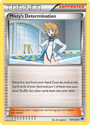 Misty's Determination (104/122) [XY: BREAKpoint] - The Mythic Store | 24h Order Processing
