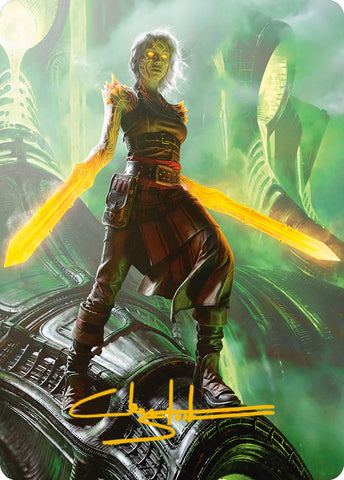 Nahiri, the Unforgiving Art Card (Gold-Stamped Signature) [Phyrexia: All Will Be One Art Series] - The Mythic Store | 24h Order Processing