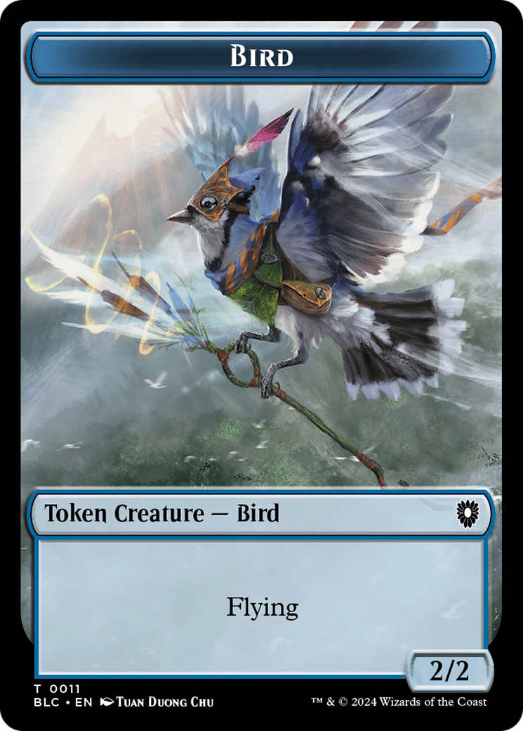 Bird (011) // Fish Double-Sided Token [Bloomburrow Commander Tokens] - The Mythic Store | 24h Order Processing