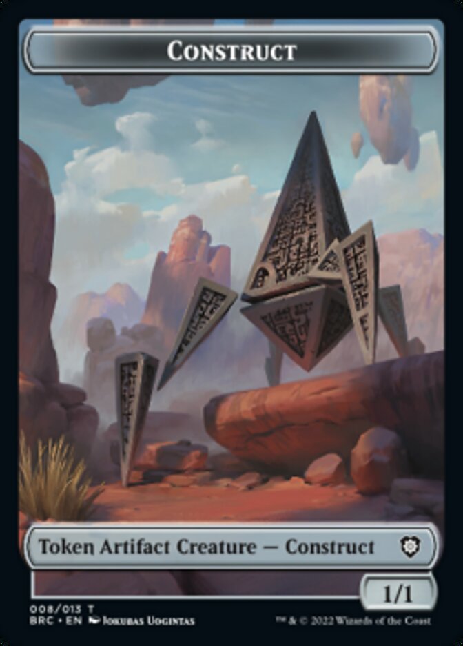 Construct (008) // Phyrexian Myr Double-Sided Token [The Brothers' War Commander Tokens] - The Mythic Store | 24h Order Processing