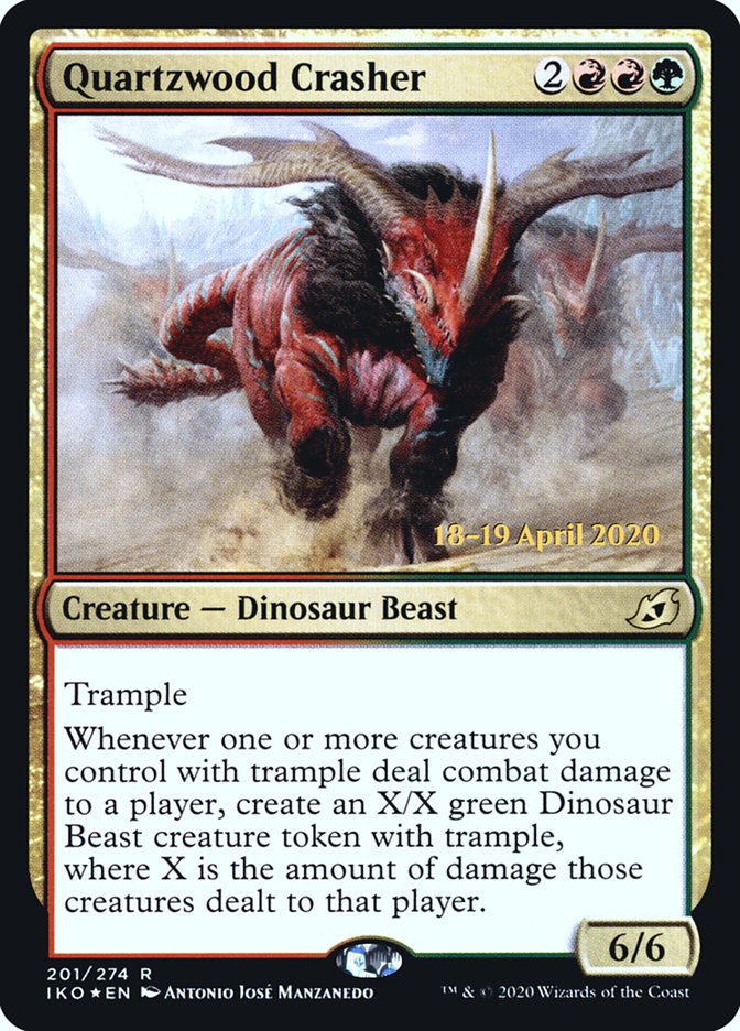 Quartzwood Crasher [Ikoria: Lair of Behemoths Prerelease Promos] - The Mythic Store | 24h Order Processing