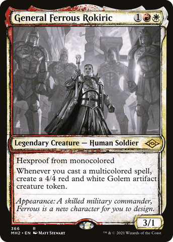 General Ferrous Rokiric (Sketch) [Modern Horizons 2] - The Mythic Store | 24h Order Processing