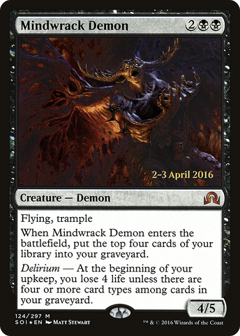 Mindwrack Demon [Shadows over Innistrad Prerelease Promos] - The Mythic Store | 24h Order Processing
