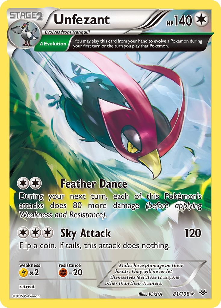Unfezant (81/108) [XY: Roaring Skies] - The Mythic Store | 24h Order Processing