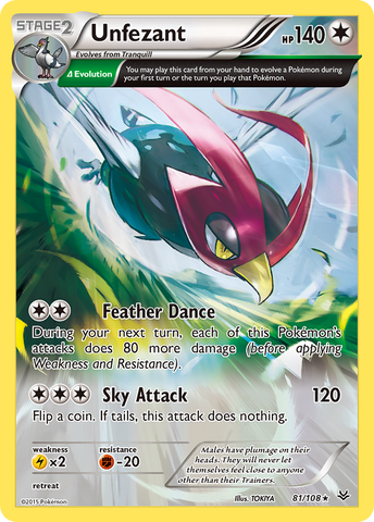Unfezant (81/108) [XY: Roaring Skies] - The Mythic Store | 24h Order Processing