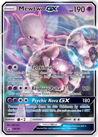 Mewtwo GX (SM196) (Jumbo Card) [Sun & Moon: Black Star Promos] - The Mythic Store | 24h Order Processing