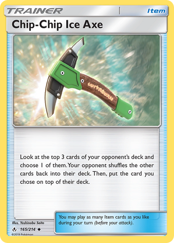Chip-Chip Ice Axe (165/214) [Sun & Moon: Unbroken Bonds] - The Mythic Store | 24h Order Processing
