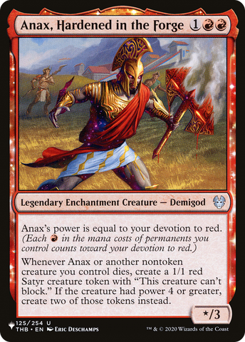 Anax, Hardened in the Forge [The List] - The Mythic Store | 24h Order Processing
