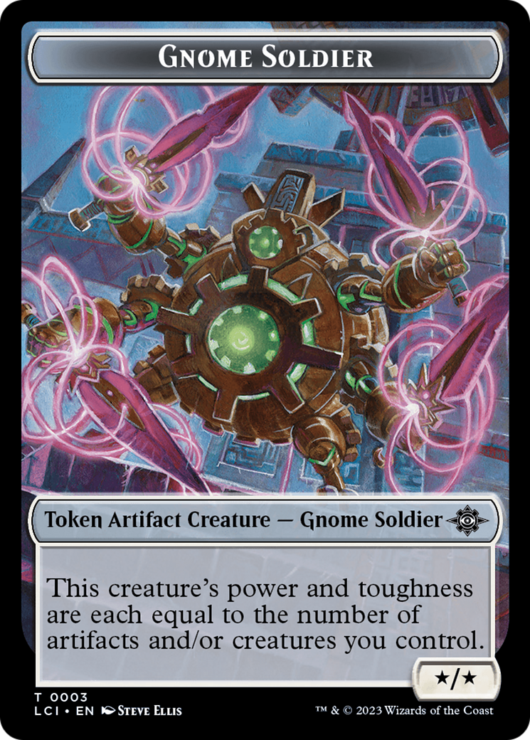 Treasure (0018) // Gnome Soldier Double-Sided Token [The Lost Caverns of Ixalan Tokens] - The Mythic Store | 24h Order Processing