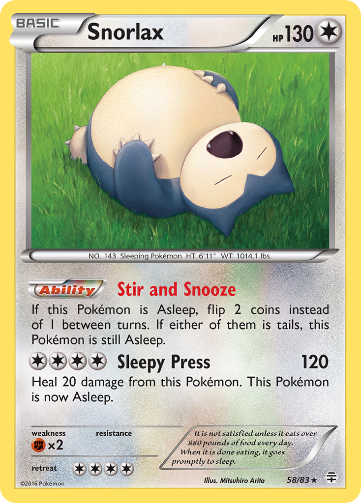 Snorlax (58/83) [XY: Generations] - The Mythic Store | 24h Order Processing