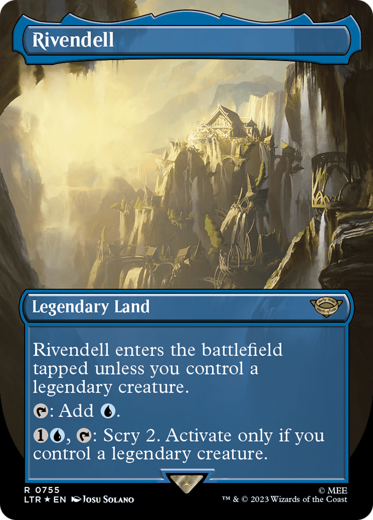 Rivendell (Borderless) (Surge Foil) [The Lord of the Rings: Tales of Middle-Earth] - The Mythic Store | 24h Order Processing