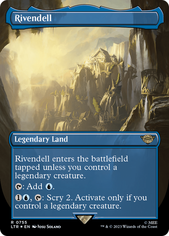 Rivendell (Borderless) (Surge Foil) [The Lord of the Rings: Tales of Middle-Earth] - The Mythic Store | 24h Order Processing