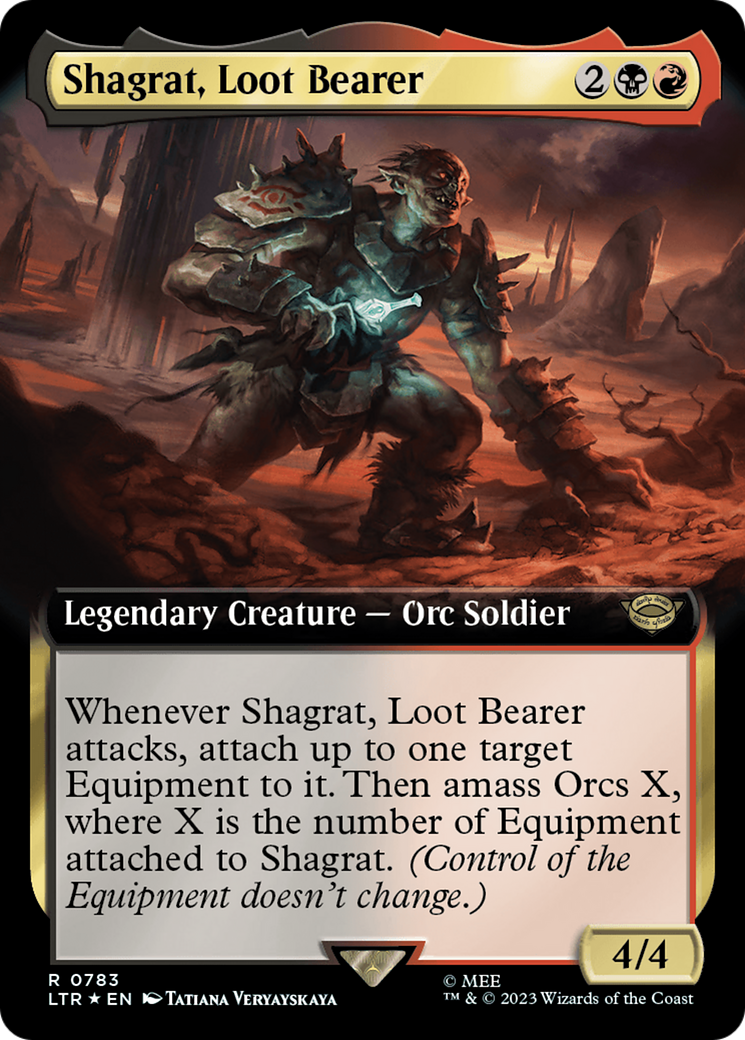 Shagrat, Loot Bearer (Extended Art) (Surge Foil) [The Lord of the Rings: Tales of Middle-Earth] - The Mythic Store | 24h Order Processing