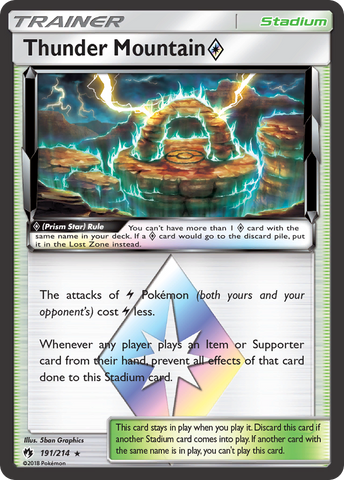 Thunder Mountain (191/214) (Prism Star) [Sun & Moon: Lost Thunder] - The Mythic Store | 24h Order Processing