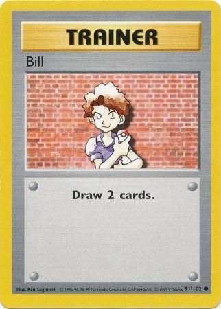 Bill (91/102) [Base Set Shadowless Unlimited] - The Mythic Store | 24h Order Processing