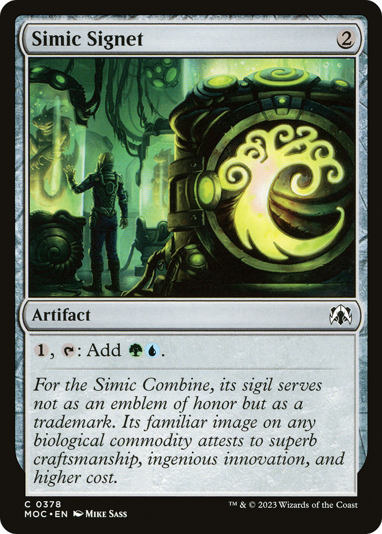 Simic Signet [March of the Machine Commander] - The Mythic Store | 24h Order Processing