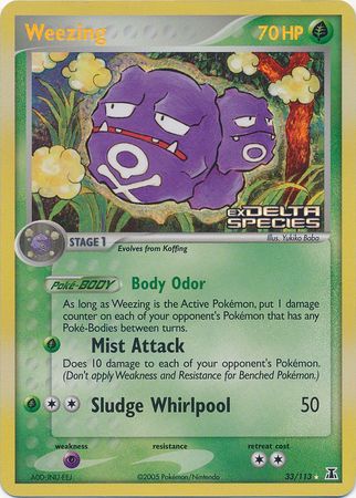 Weezing (33/113) (Stamped) [EX: Delta Species] - The Mythic Store | 24h Order Processing