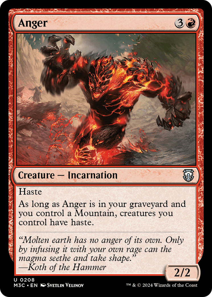 Anger (Ripple Foil) [Modern Horizons 3 Commander] - The Mythic Store | 24h Order Processing