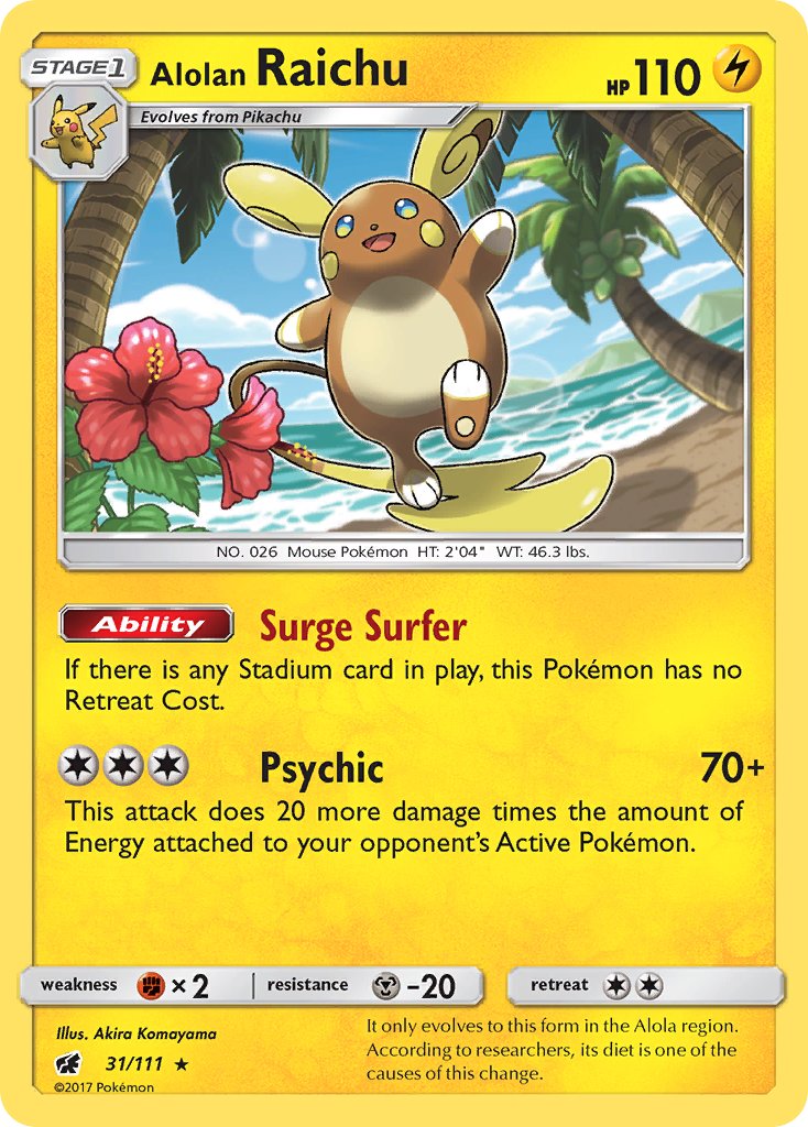 Alolan Raichu (31/111) [Sun & Moon: Crimson Invasion] - The Mythic Store | 24h Order Processing