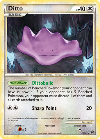 Ditto (17/102) [HeartGold & SoulSilver: Triumphant] - The Mythic Store | 24h Order Processing