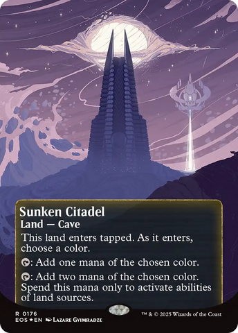 Sunken Citadel (0176) (Borderless) (Galaxy Foil) [Edge of Eternities: Stellar Sights] - The Mythic Store | 24h Order Processing