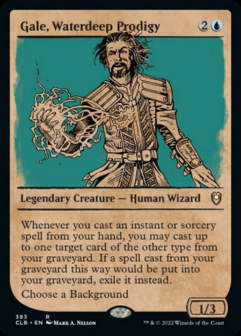 Gale, Waterdeep Prodigy (Showcase) [Commander Legends: Battle for Baldur's Gate] - The Mythic Store | 24h Order Processing