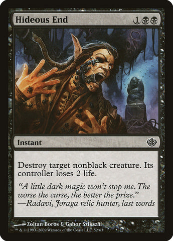 Hideous End [Duel Decks: Garruk vs. Liliana] - The Mythic Store | 24h Order Processing
