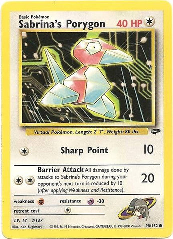 Sabrina's Porygon (98/132) [Gym Challenge Unlimited] - The Mythic Store | 24h Order Processing