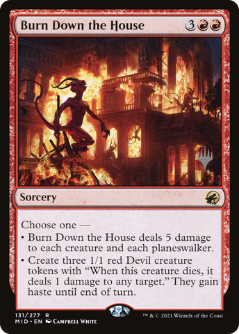 Burn Down the House (Promo Pack) [Innistrad: Midnight Hunt Promos] - The Mythic Store | 24h Order Processing