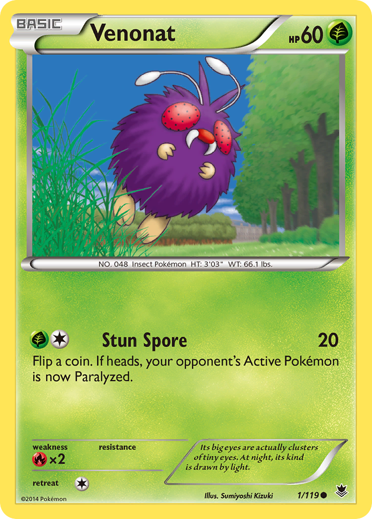 Venonat (1/119) [XY: Phantom Forces] - The Mythic Store | 24h Order Processing