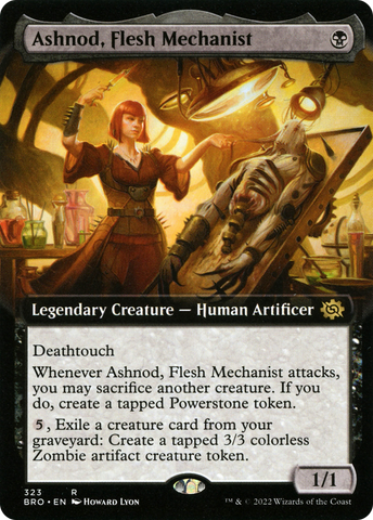 Ashnod, Flesh Mechanist (Extended Art) [The Brothers' War] - The Mythic Store | 24h Order Processing