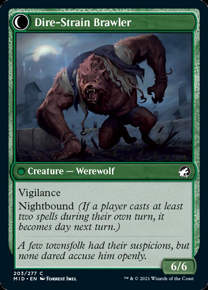 Tireless Hauler // Dire-Strain Brawler [Innistrad: Midnight Hunt] - The Mythic Store | 24h Order Processing