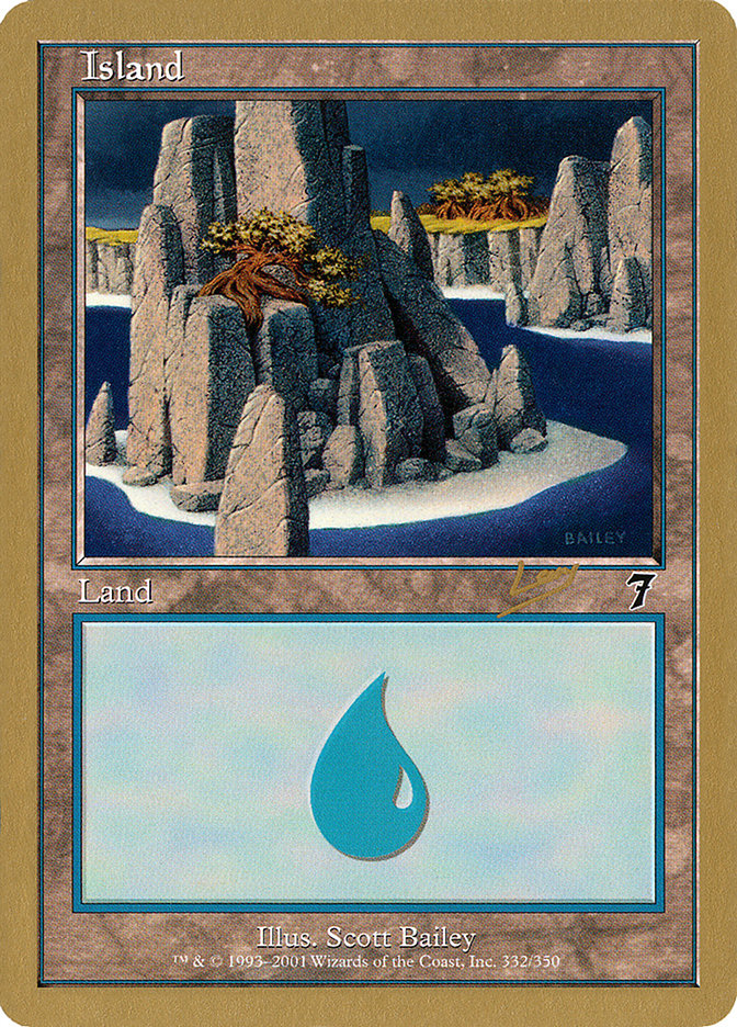 Island (rl332) (Raphael Levy) [World Championship Decks 2002] - The Mythic Store | 24h Order Processing