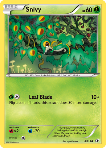 Snivy (6/113) [Black & White: Legendary Treasures] - The Mythic Store | 24h Order Processing