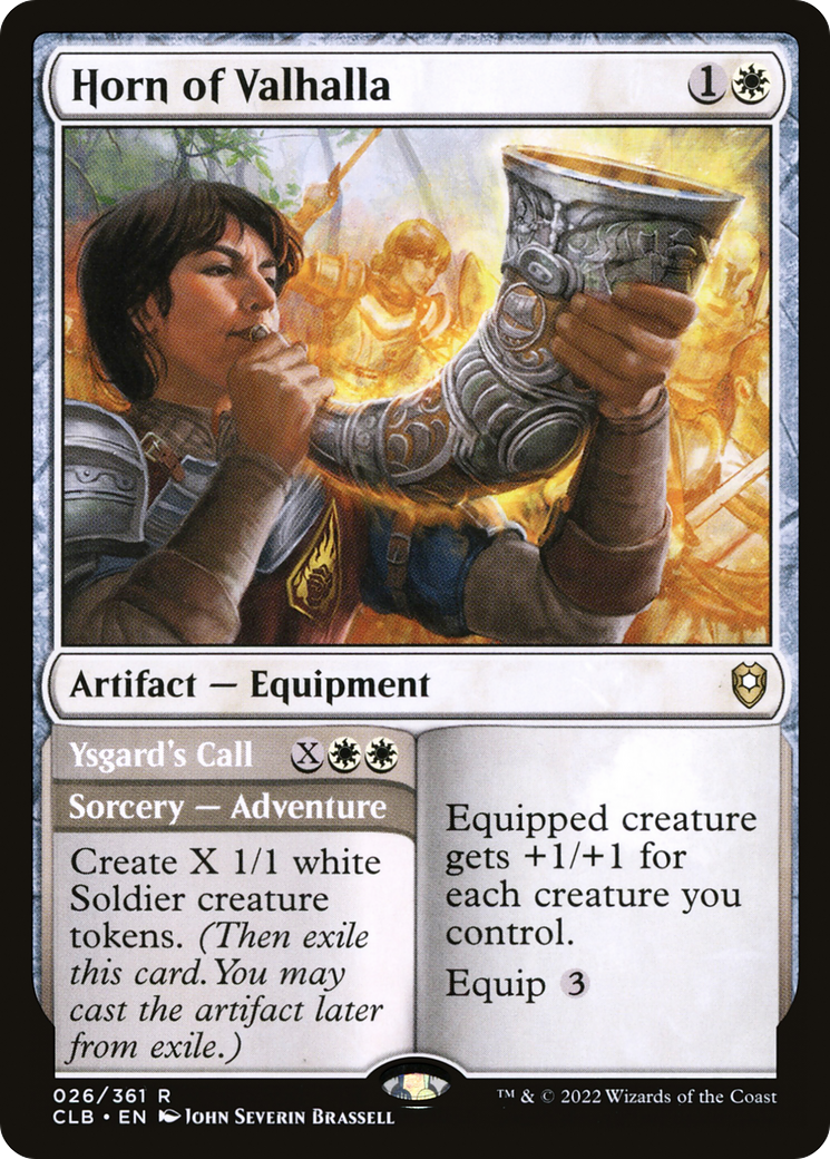Horn of Valhalla // Ysgard's Call [Commander Legends: Battle for Baldur's Gate] - The Mythic Store | 24h Order Processing