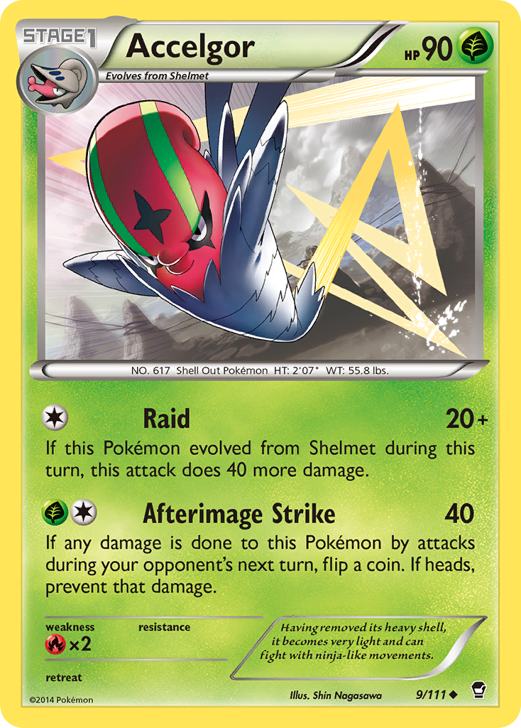 Accelgor (9/111) [XY: Furious Fists] - The Mythic Store | 24h Order Processing