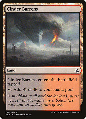 Cinder Barrens [Amonkhet] - The Mythic Store | 24h Order Processing
