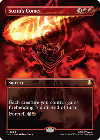 Sozin's Comet (0332) (Borderless) [Avatar: The Last Airbender] - The Mythic Store | 24h Order Processing