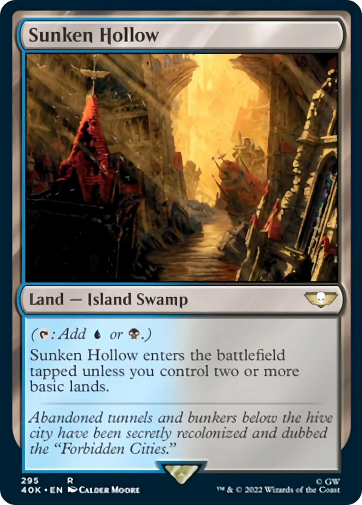 Sunken Hollow (Surge Foil) [Warhammer 40,000] - The Mythic Store | 24h Order Processing