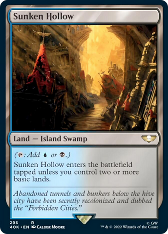 Sunken Hollow (Surge Foil) [Warhammer 40,000] - The Mythic Store | 24h Order Processing