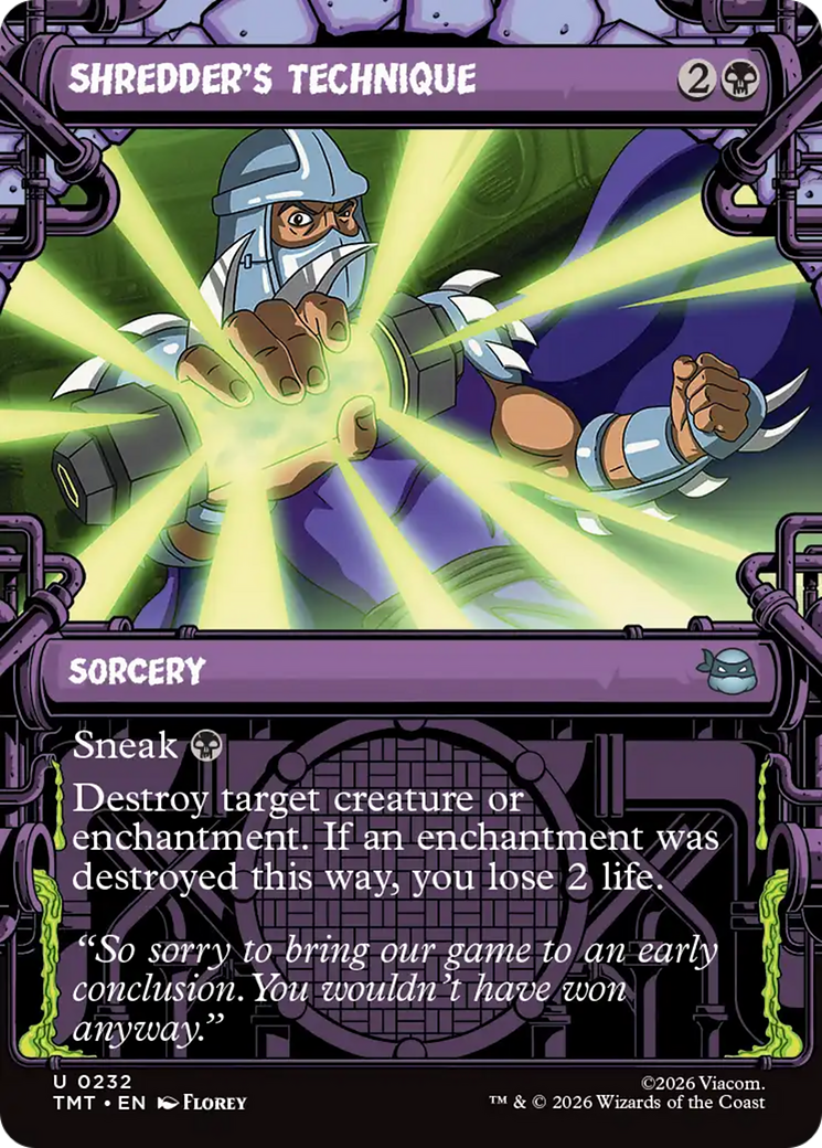 Shredder's Technique (Showcase) [Teenage Mutant Ninja Turtles] - The Mythic Store | 24h Order Processing