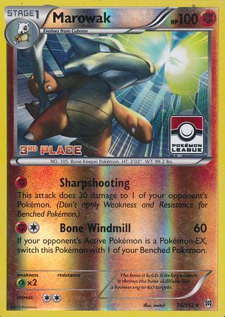 Marowak (78/162) (League Promo 3rd Place) [XY: BREAKthrough] - The Mythic Store | 24h Order Processing