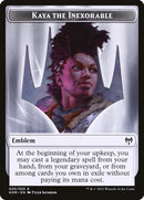 Human Warrior // Kaya, the Inexorable Emblem Double-Sided Token [Kaldheim Tokens] - The Mythic Store | 24h Order Processing