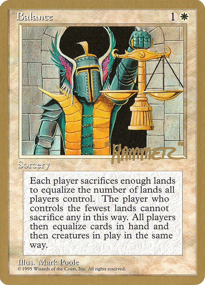 Balance (Shawn "Hammer" Regnier) [Pro Tour Collector Set] - The Mythic Store | 24h Order Processing