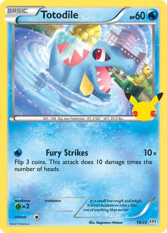 Totodile (18/25) [McDonald's 25th Anniversary] - The Mythic Store | 24h Order Processing