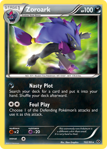 Zoroark (102/99) [Black & White: Next Destinies] - The Mythic Store | 24h Order Processing