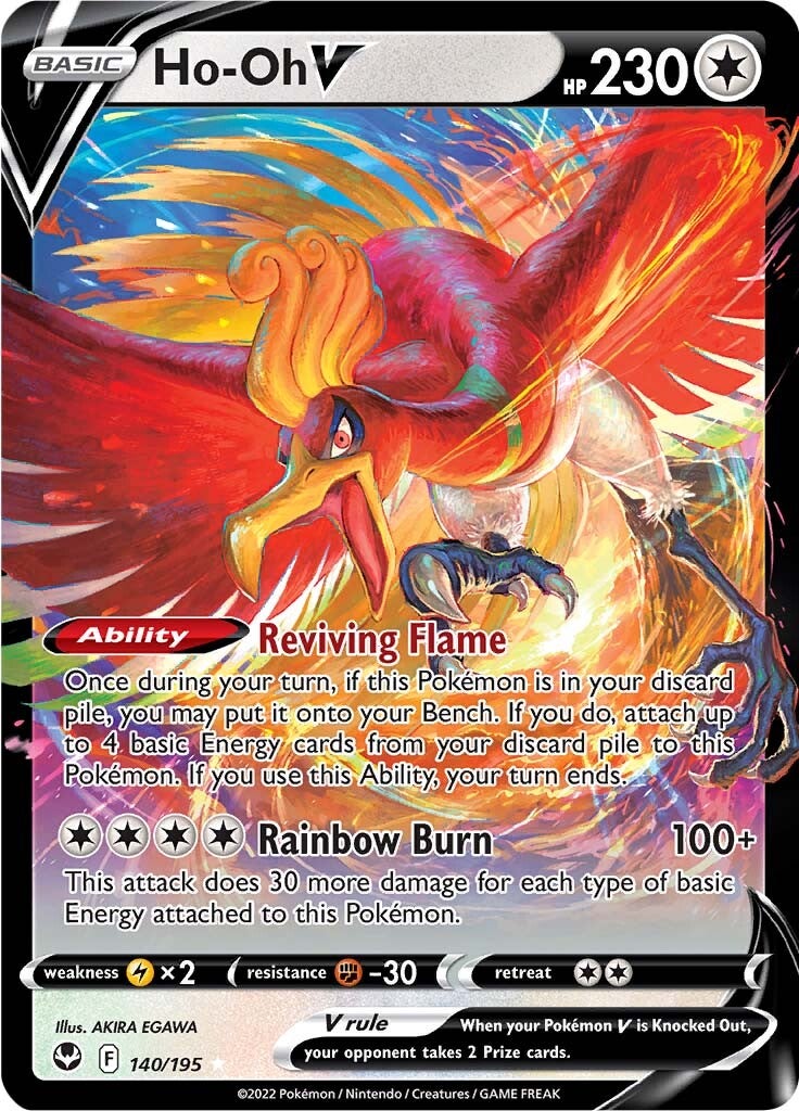 Ho-oh V (140/195) [Sword & Shield: Silver Tempest] - The Mythic Store | 24h Order Processing