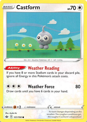 Castform (121/198) [Sword & Shield: Chilling Reign] - The Mythic Store | 24h Order Processing