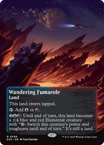 Wandering Fumarole (0090) (Borderless) [Edge of Eternities: Stellar Sights] - The Mythic Store | 24h Order Processing